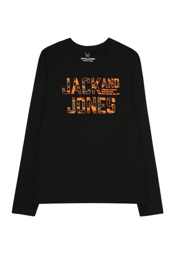 Jack & Jones Junior Maglietta 'PEACE WALKER'  verde scuro / arancione / nero