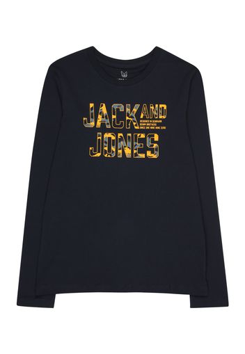 Jack & Jones Junior Maglietta 'PEACE WALKER'  navy / opale / giallo