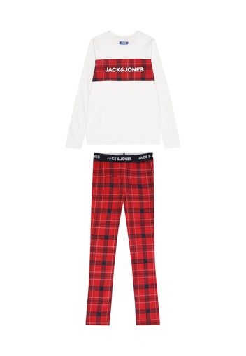 Jack & Jones Junior Pigiama 'TRAIN'  blu notte / rosso rubino / bianco