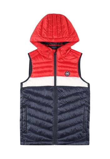 Jack & Jones Junior Gilet 'HERO'  navy / rosso / bianco