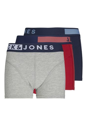 Jack & Jones Junior Pantaloncini intimi  navy / grigio / rosso / bianco