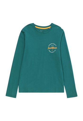 Jack & Jones Junior Maglietta 'Andy'  verde scuro / arancione / bianco