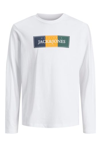 Jack & Jones Junior Maglietta 'Codyy Tee'  blu / giallo / verde / bianco