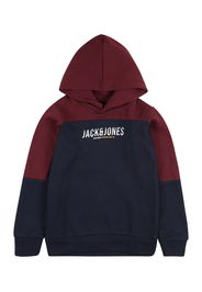 Jack & Jones Junior Felpa  navy / bianco / rosso vino