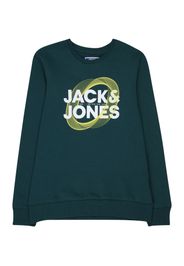 Jack & Jones Junior Felpa 'LUCA'  giallo / verde scuro / bianco