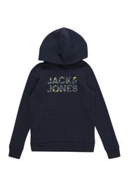 Jack & Jones Junior Felpa  navy / giallo neon