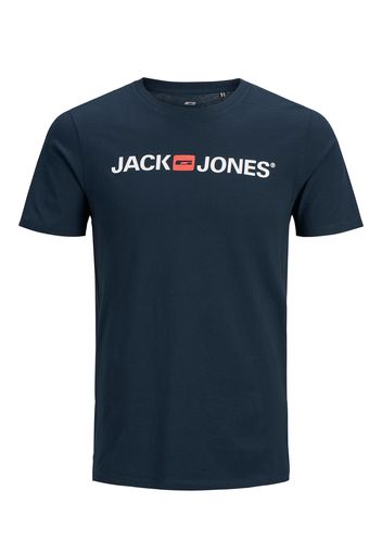 Jack & Jones Plus Maglietta  blu notte / bianco / melone
