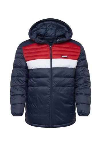 Jack & Jones Plus Giacca di mezza stagione  bianco / rosso / blu scuro