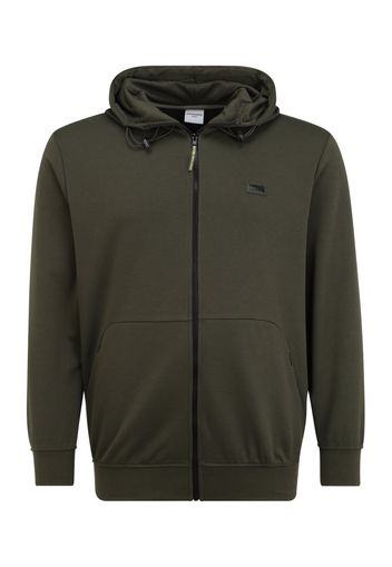 Jack & Jones Plus Giacca di felpa  verde scuro