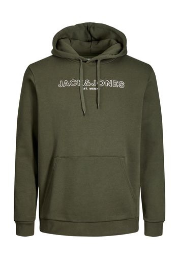 Jack & Jones Plus Felpa 'Bank'  cachi / bianco