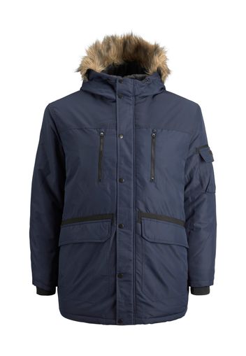 Jack & Jones Plus Parka invernale 'Globe'  navy / nero