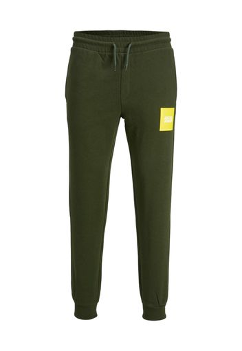 Jack & Jones Plus Pantaloni 'Gordon Lock'  verde / giallo