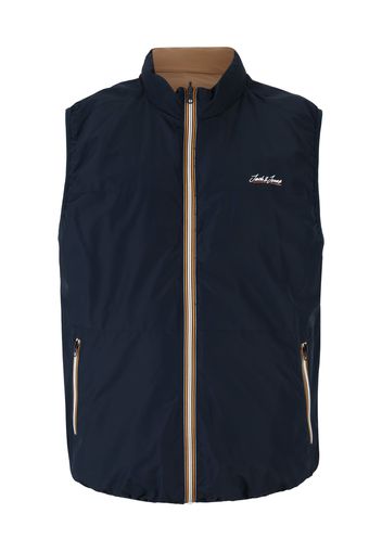 Jack & Jones Plus Gilet 'PAUL'  navy / bianco