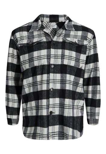 Jack & Jones Plus Camicia 'Ollie'  nero / bianco