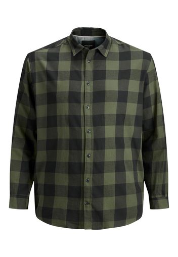 Jack & Jones Plus Camicia  antracite / cachi