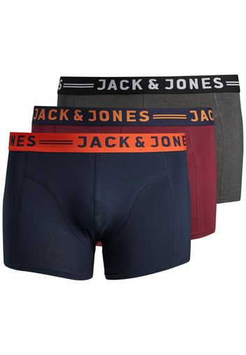 Jack & Jones Plus Boxer  navy / grigio sfumato / arancione scuro / borgogna / bianco