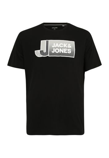 Jack & Jones Plus Maglietta  grigio / nero / bianco