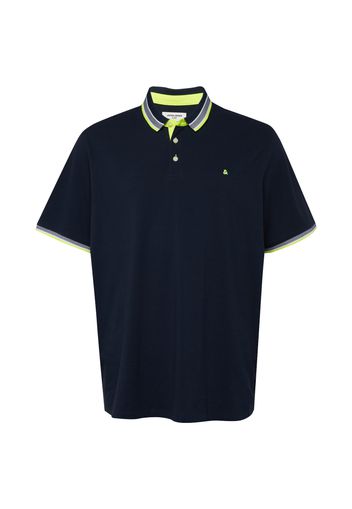 Jack & Jones Plus Maglietta  blu notte / giallo / grigio / bianco