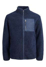 Jack & Jones Plus Giacca di pile 'Park'  navy / blu