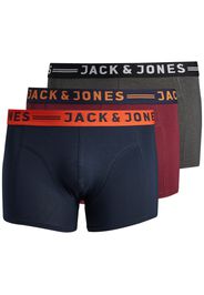 Jack & Jones Plus Boxer  navy / grigio sfumato / arancione scuro / borgogna / bianco