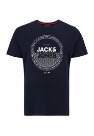 Jack & Jones Plus Maglietta 'RALF'  navy / bianco