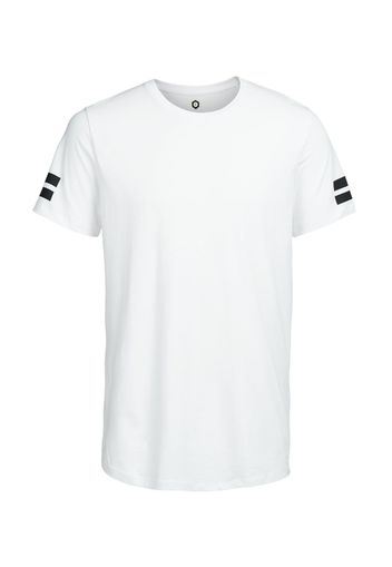 JACK & JONES Maglietta 'JCOBORO'  nero / bianco