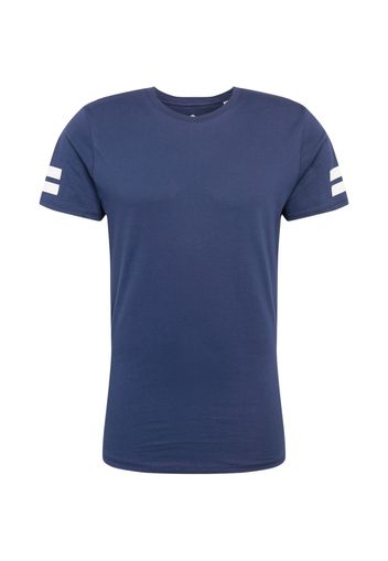 JACK & JONES Maglietta 'JCOBORO'  bianco / blu scuro