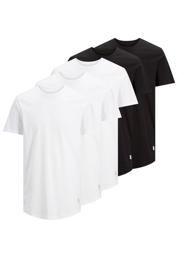 JACK & JONES Maglietta 'ENOA'  nero / bianco