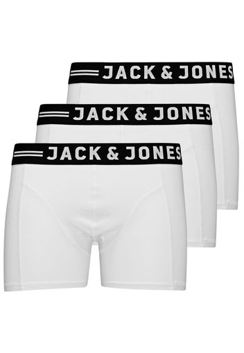 JACK & JONES Boxer 'Sense'  nero / bianco