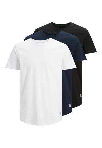 JACK & JONES Maglietta  bianco / marino / nero