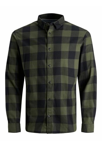 JACK & JONES Camicia  verde / nero