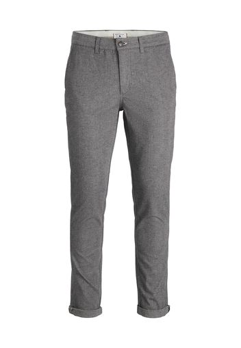 JACK & JONES Pantaloni chino 'Marco Fury'  pietra / bianco