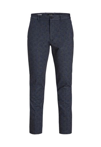 JACK & JONES Pantaloni chino 'MARCO'  navy / marrone scuro