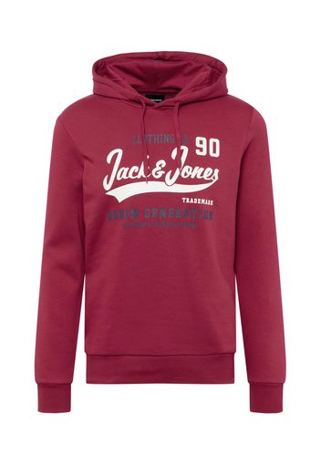 JACK & JONES Felpa  rosso rubino / bianco / grigio