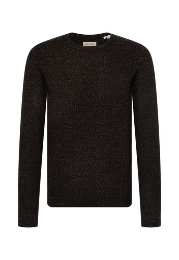 JACK & JONES Pullover 'DAMIAN'  nero / sabbia