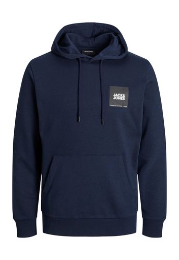 JACK & JONES Felpa 'Lock'  navy / antracite / bianco