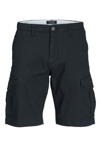 JACK & JONES Pantaloni cargo 'Joe'  nero / bianco