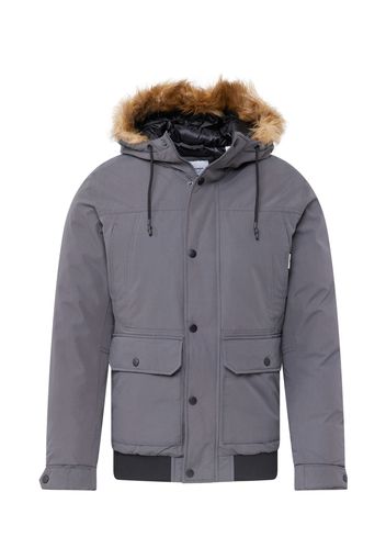 JACK & JONES Giacca invernale 'Winner'  grigio scuro / nero / camello