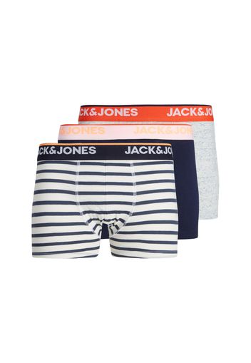 JACK & JONES Boxer 'DAVE'  navy / arancione / offwhite