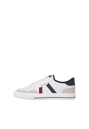 JACK & JONES Sneaker bassa 'Modern Combo 2.5'  beige chiaro / navy / rosso ciliegia / bianco