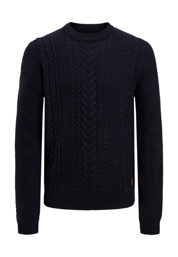 JACK & JONES Pullover 'Craig'  blu notte / marrone