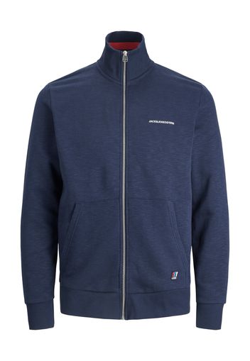 JACK & JONES Giacca di felpa 'JORGRAHAM'  navy / blu chiaro / rosso / bianco