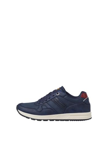 JACK & JONES Sneaker bassa 'DACEY'  navy / zafferano / bordeaux / bianco