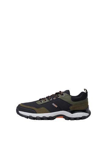 JACK & JONES Sneaker bassa 'DENZEL'  marrone / oliva / nero