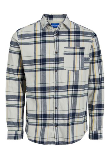 JACK & JONES Camicia 'OWEN'  beige / navy / verde / arancione