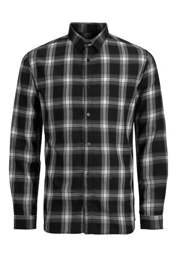 JACK & JONES Camicia 'ORION'  grigio / nero / bianco