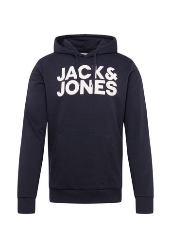 JACK & JONES Felpa  navy / bianco