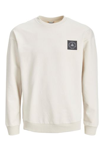 JACK & JONES Felpa 'FILO'  beige / crema / grigio / nero