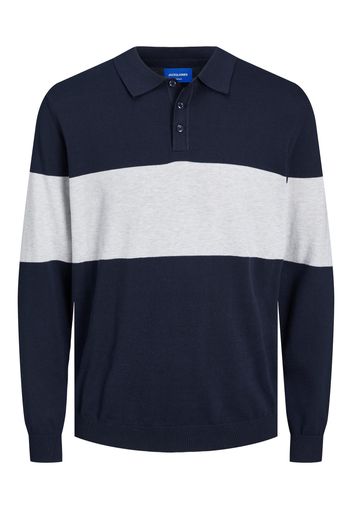 JACK & JONES Pullover 'LIAM'  navy / grigio chiaro