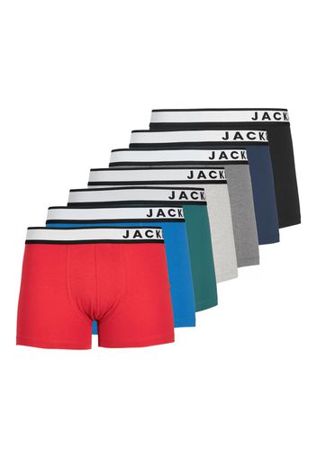 JACK & JONES Boxer 'DENVER'  blu / grigio / rosso sangue / nero